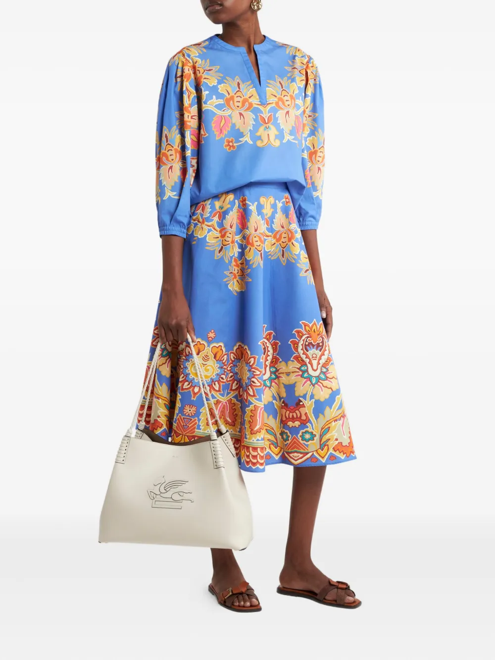 ETRO floral-print cotton blouse | Blouses | Image 2