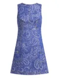 ETRO patterned-jacquard dress - Blue