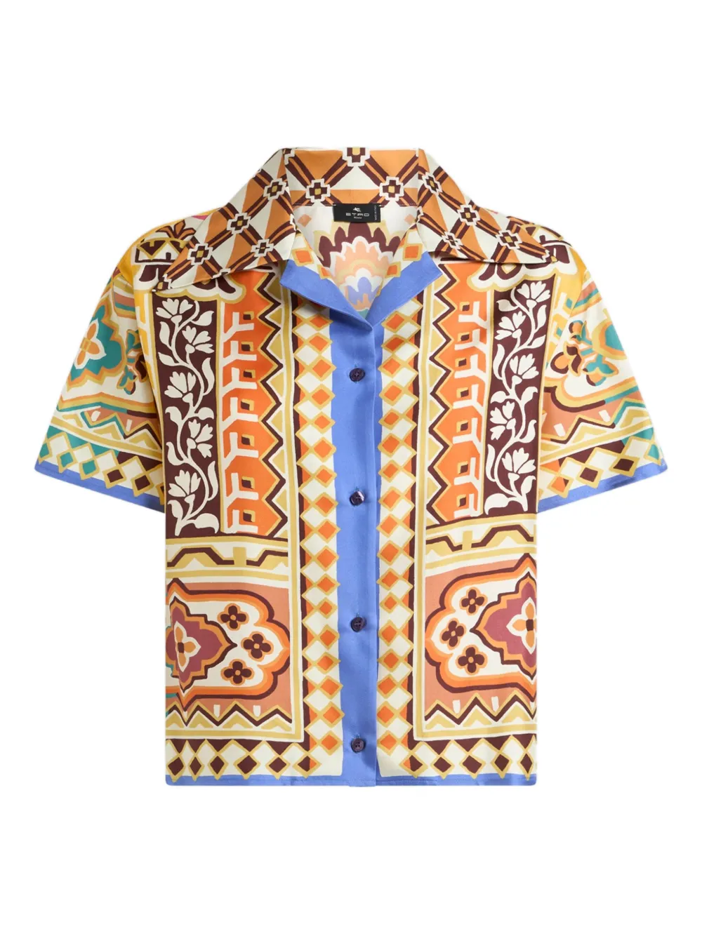 Etro Floral-print Silk Shirt