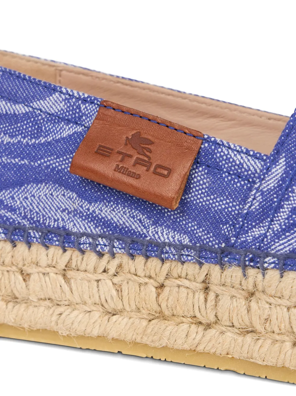 ETRO patterned-jacquard espadrilles Blue