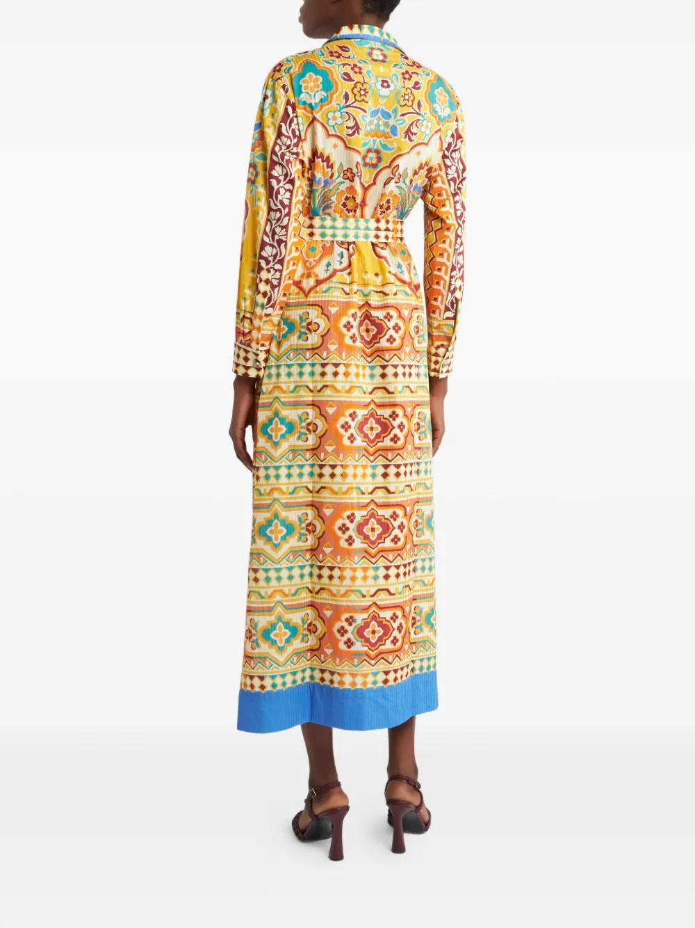 ETRO Jurk met print Beige