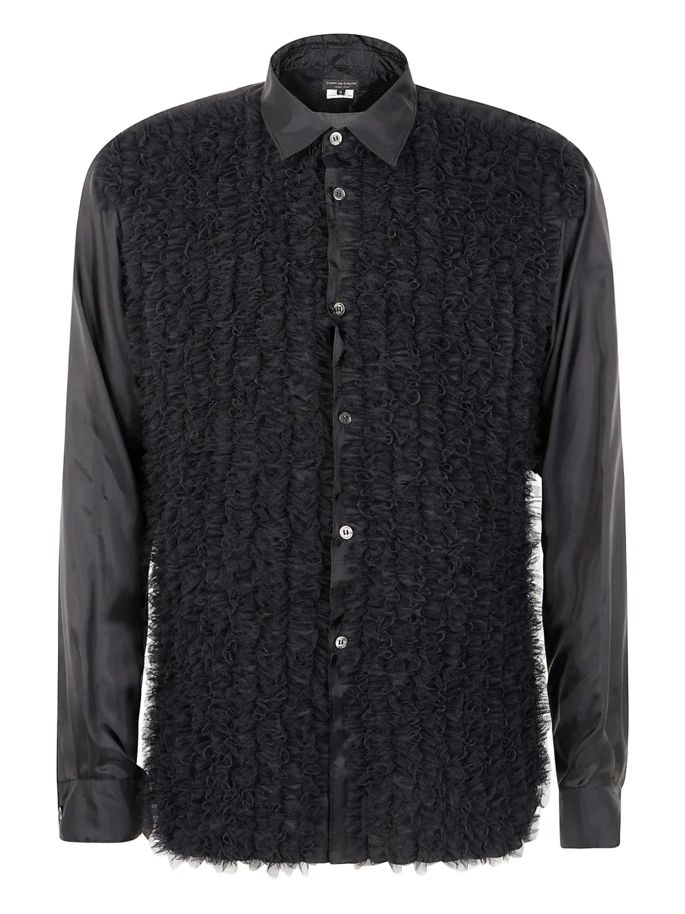 ruffled-detail shirt