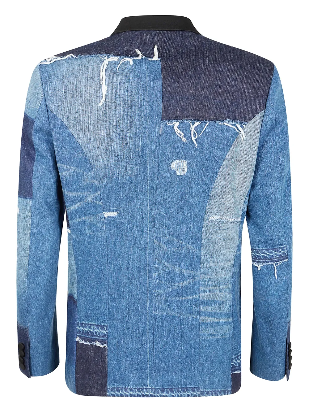 Junya Watanabe MAN denim patchwork blazer | Blazers | Image 2