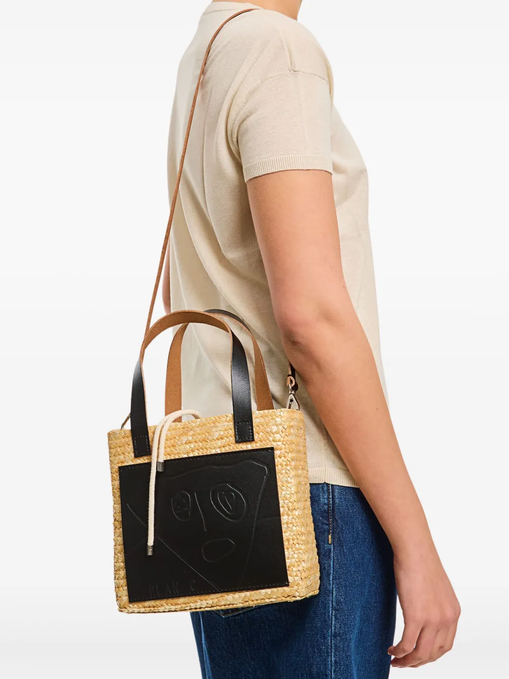 Plan C mini shopper bag - Beige