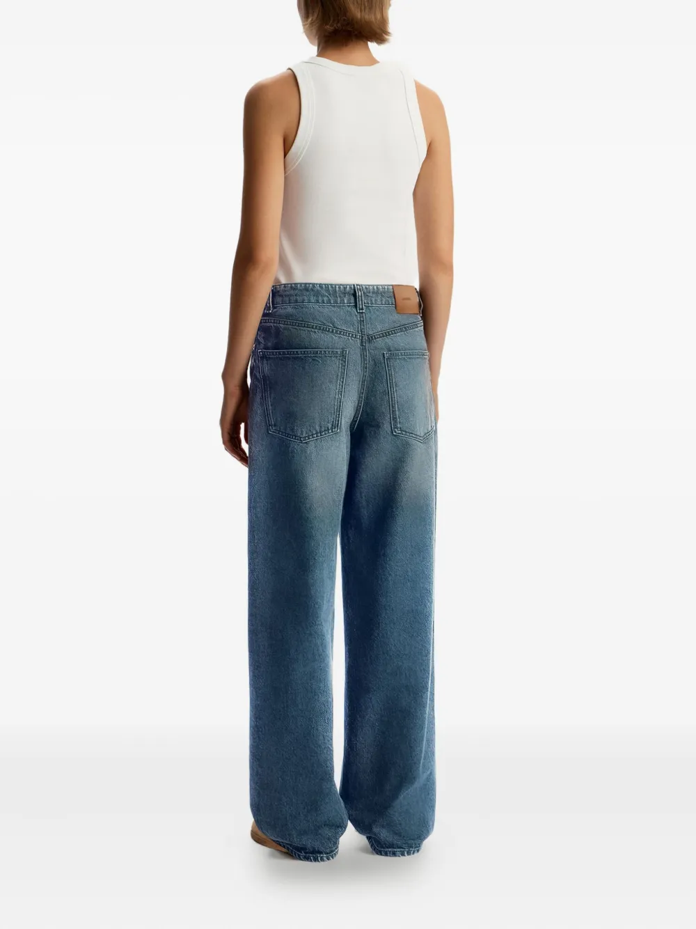 12 STOREEZ 415 jeans met wijde pijpen Blauw