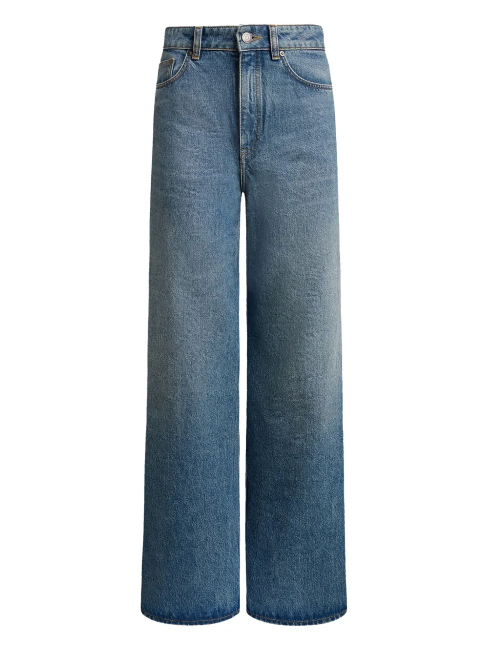 12 STOREEZ 415 jeans met wijde pijpen Blauw