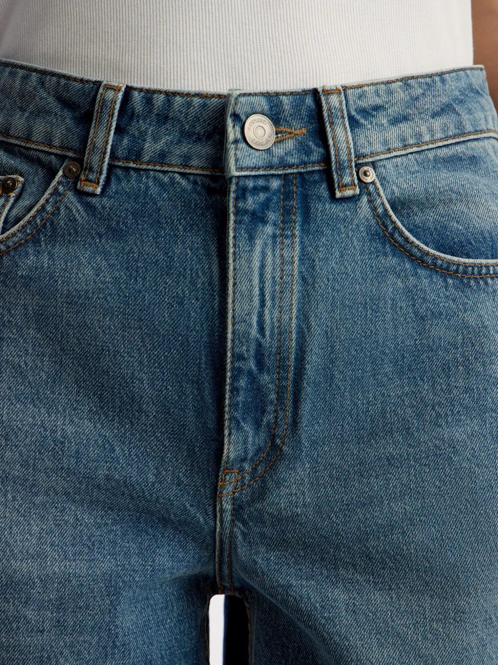 12 STOREEZ 415 jeans met wijde pijpen Blauw