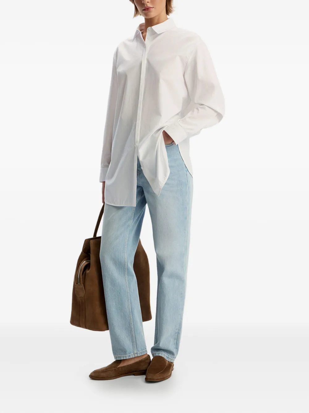 12 STOREEZ 211 mom-fit jeans Blauw
