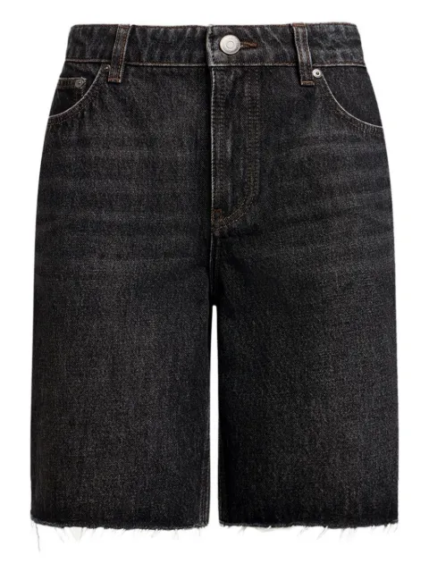 12 STOREEZ shorts de mezclilla con dobladillo deshilachado