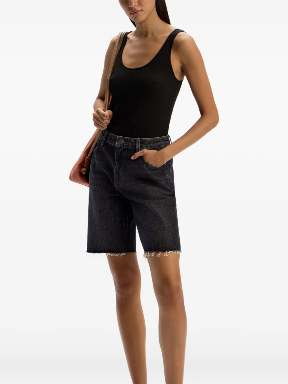 12 STOREEZ Denim shorts Grijs