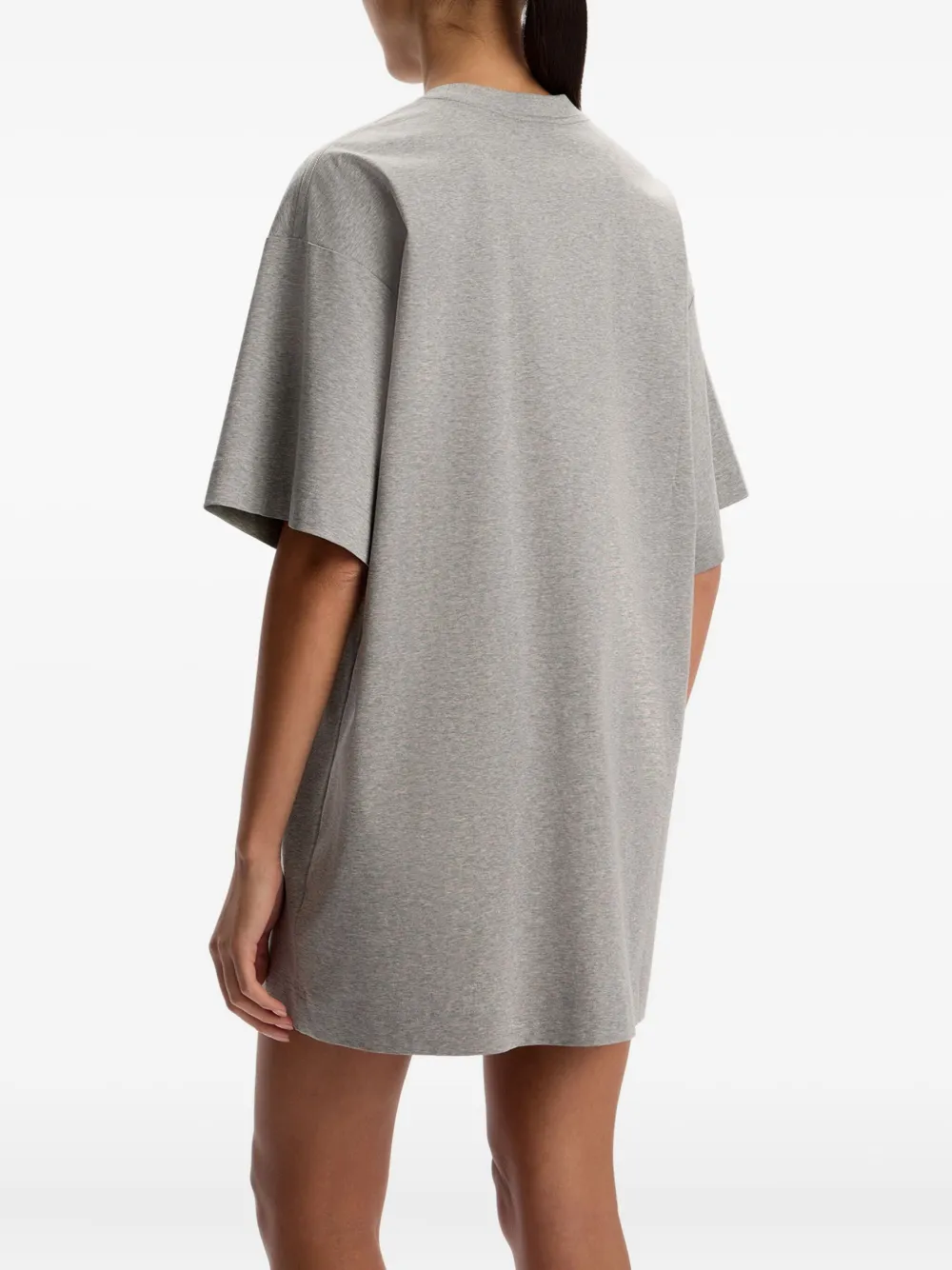 12 STOREEZ Katoenen T-shirtjurk Grijs