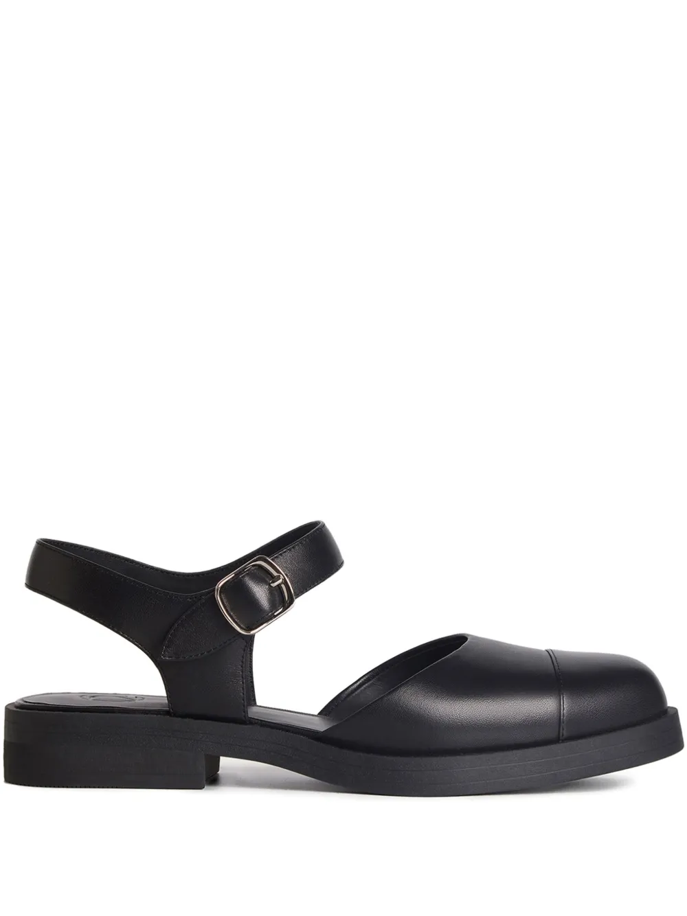 12 STOREEZ Mary Jane leren pumps Zwart