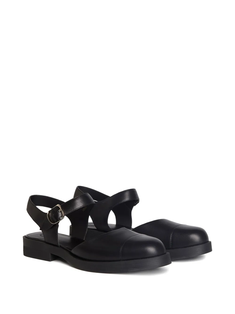 12 STOREEZ Mary Jane leren pumps Zwart