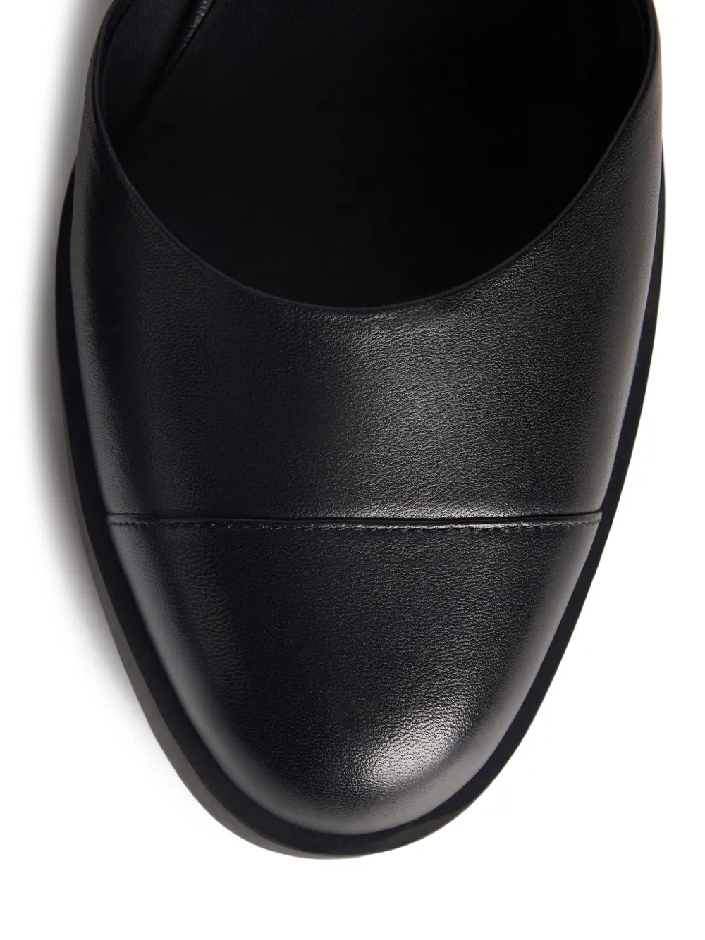12 STOREEZ Mary Jane leren pumps Zwart