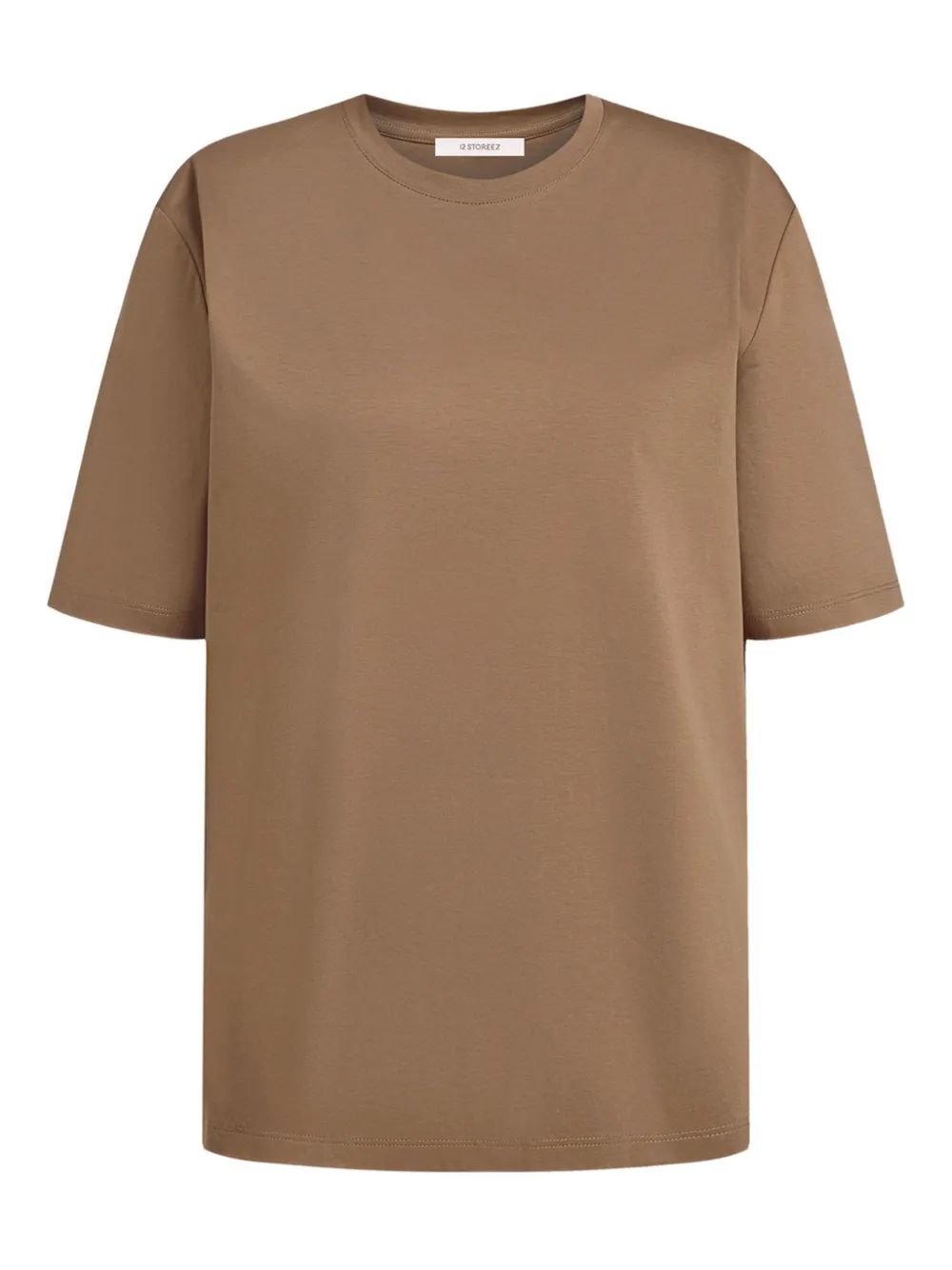 12 STOREEZ playera de algodón | marrón | Image 1