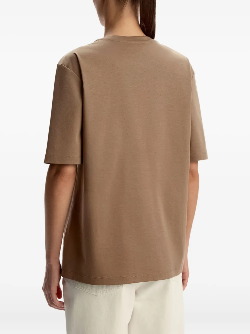 12 STOREEZ Katoenen T-shirt Bruin