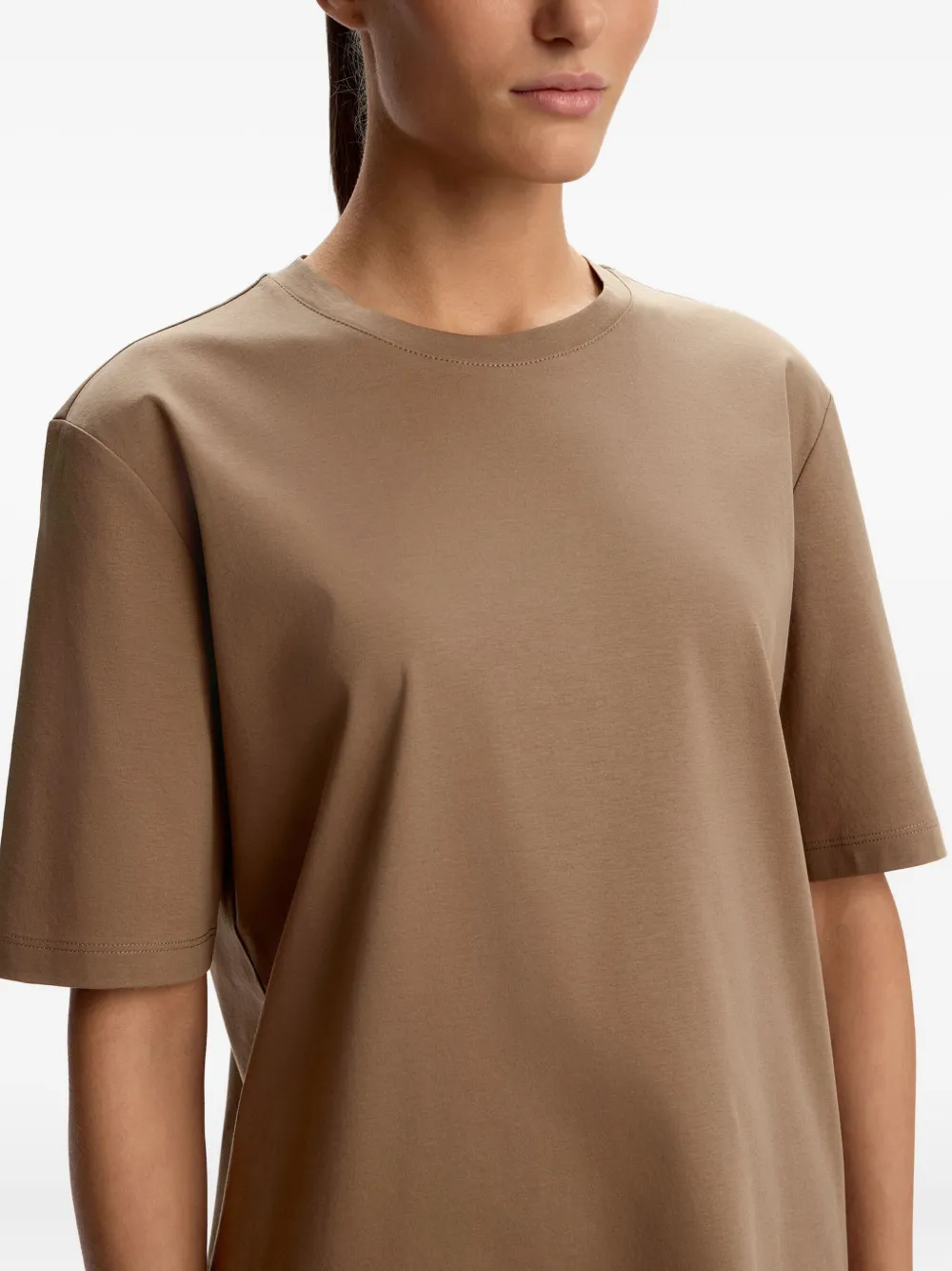 12 STOREEZ Katoenen T-shirt Bruin