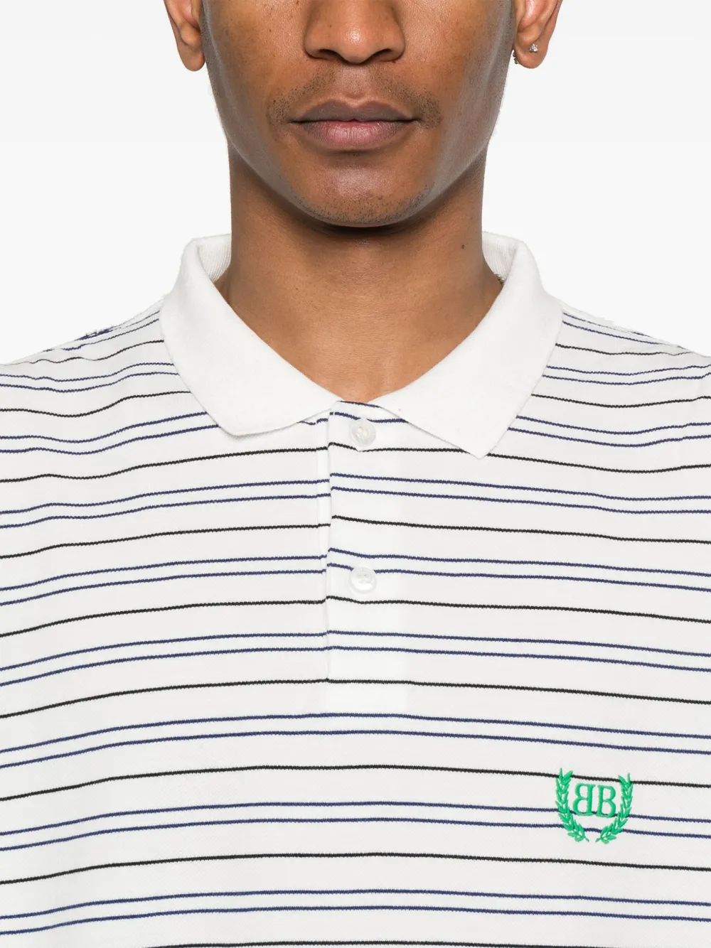 Balenciaga Poloshirt met geborduurd logo Wit