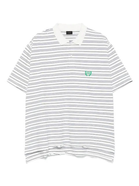 Balenciaga playera tipo polo con logo bordado