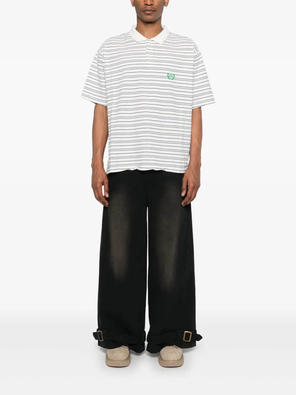 Balenciaga Poloshirt met geborduurd logo Wit