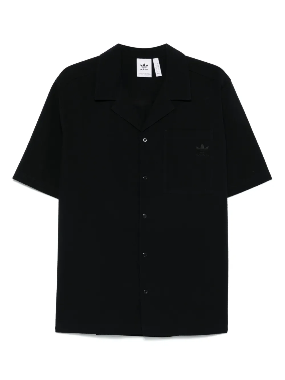 adidas seersucker shirt | Black | Image 1