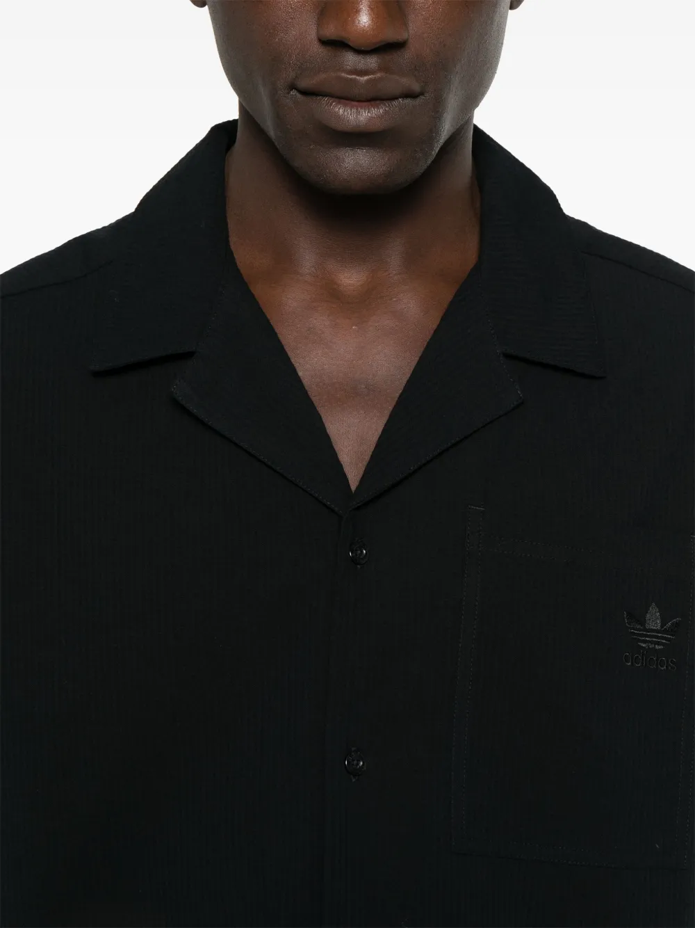 adidas Seersucker overhemd Zwart
