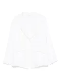 Transit textured double-breasted blazer - White