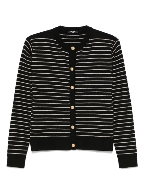 Balmain Kids striped cardigan