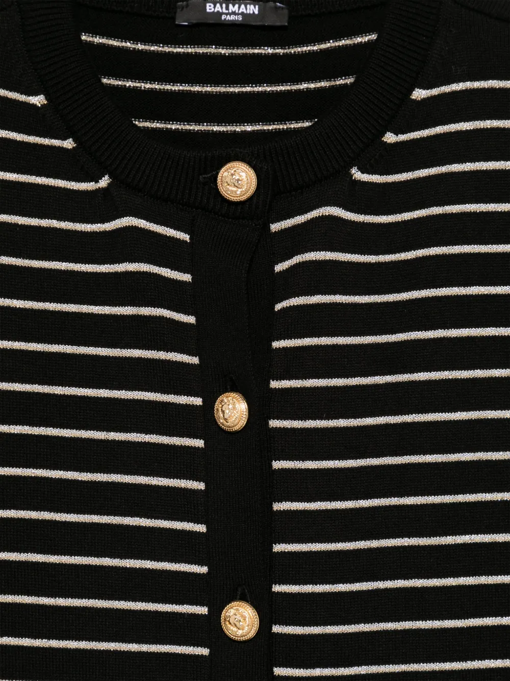 Balmain Kids Gestreept vest Zwart