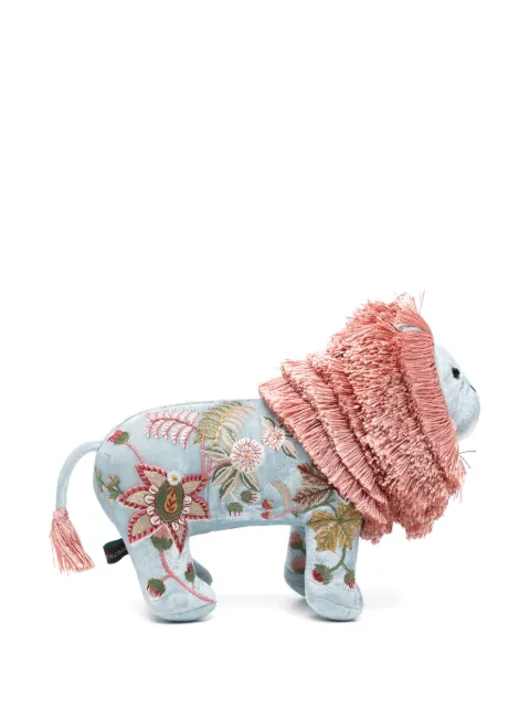 Anke Drechsel peluche en forma de león bordado