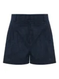 Maison Kitsuné logo-patch shorts - Blue