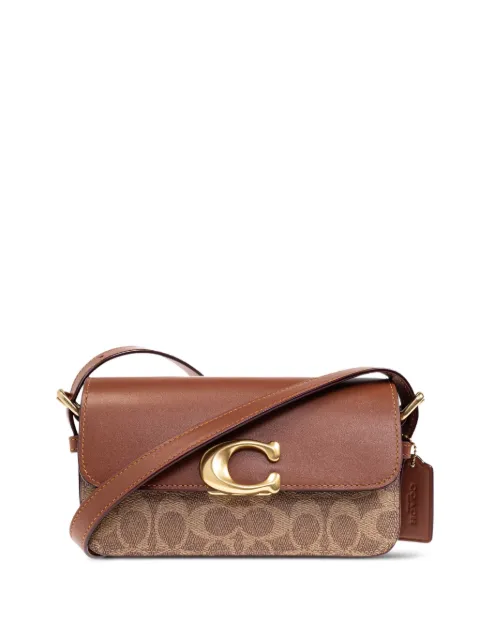 Coach logo-plaque shoulder bag