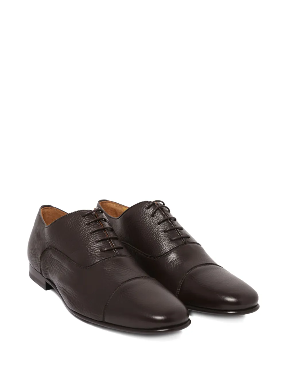 Amedeo Testoni leather lace-up shoes - Bruin