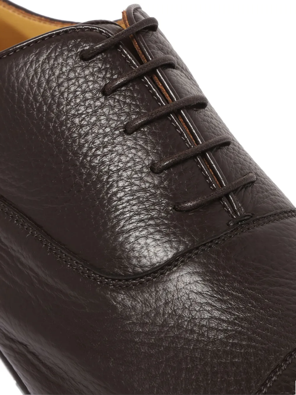Amedeo Testoni leather lace-up shoes Brown