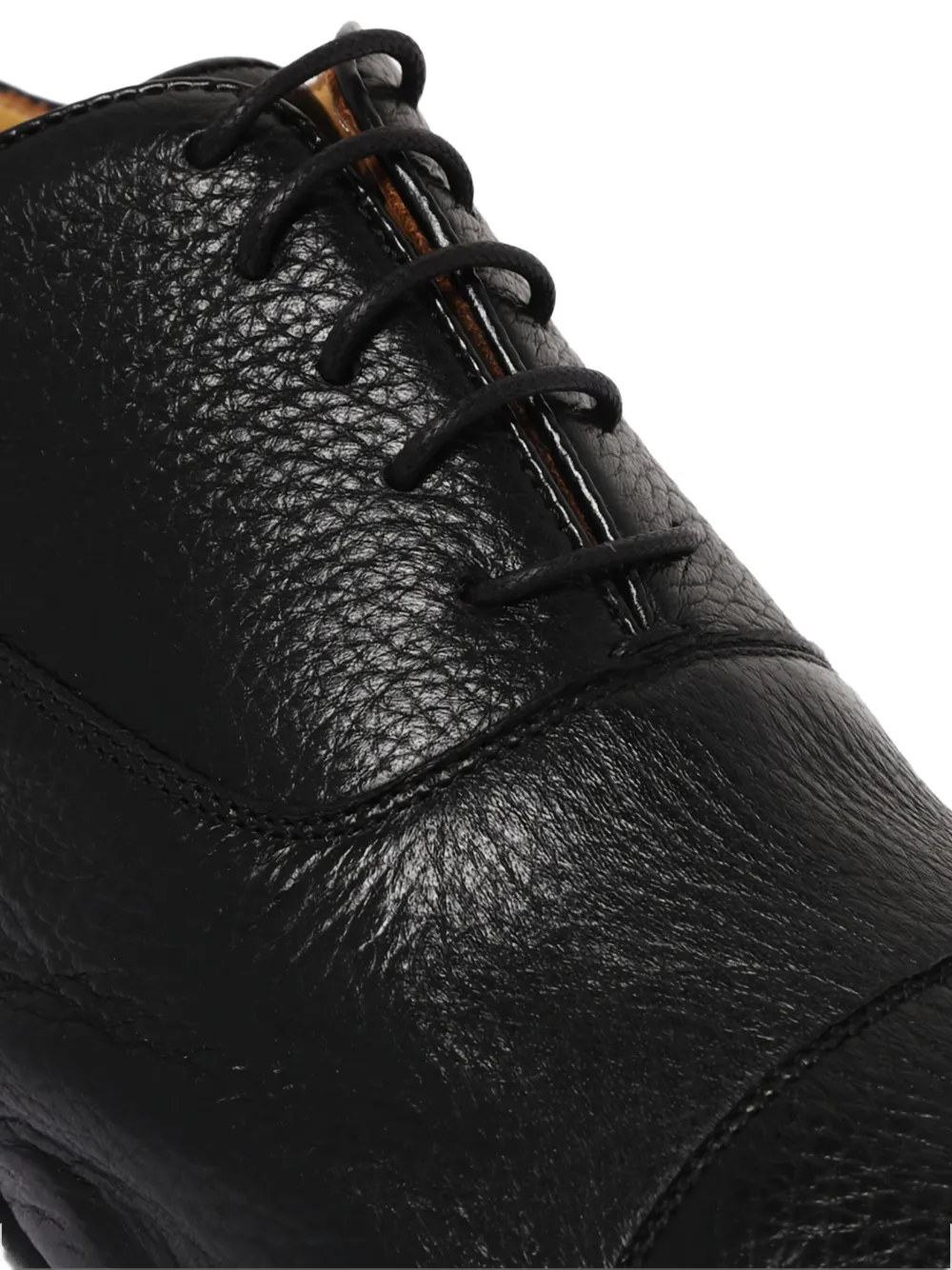 Amedeo Testoni leather lace-up shoes Black