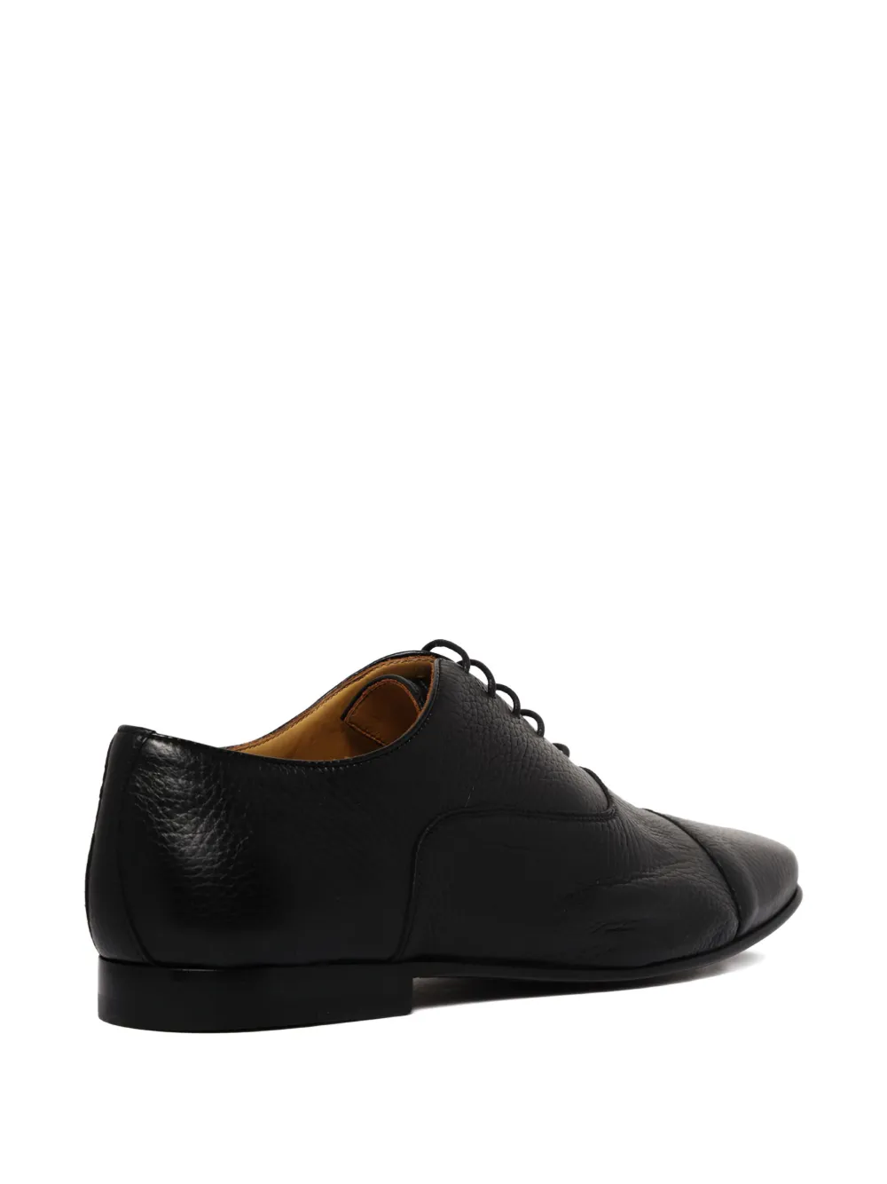 Amedeo Testoni leather lace-up shoes Black