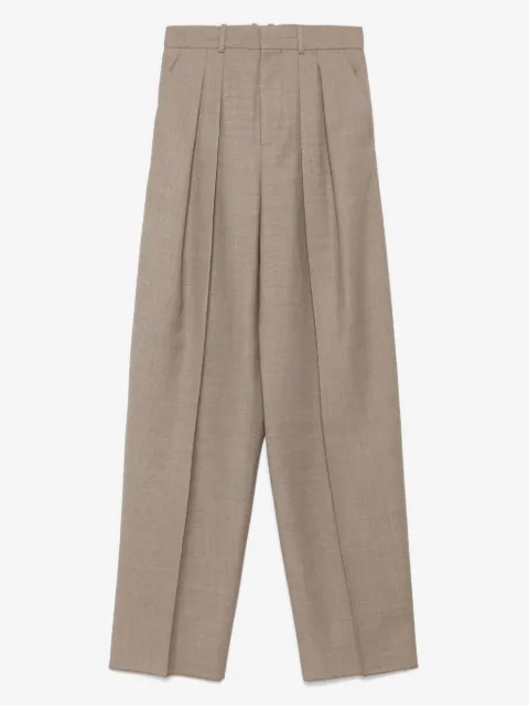 Saint Laurent pantalones con dobladillo vuelto