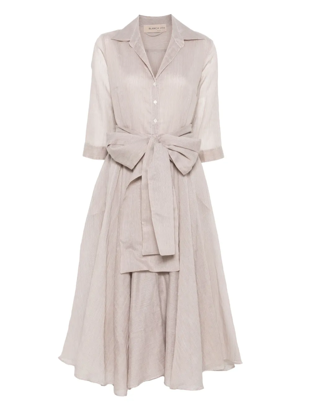 Blanca Vita Allia midi-jurk Beige