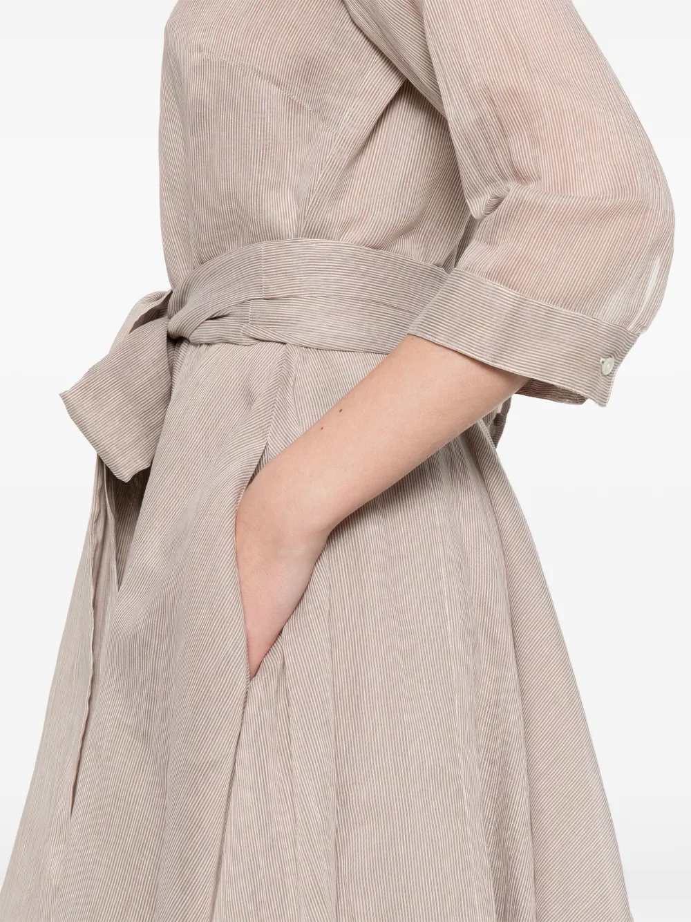 Blanca Vita Allia midi-jurk Beige