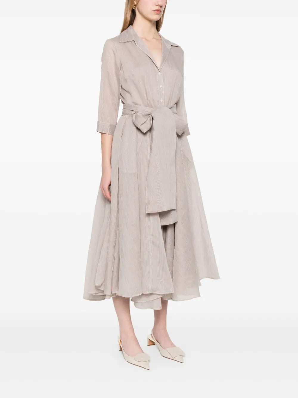 Blanca Vita Allia midi-jurk Beige