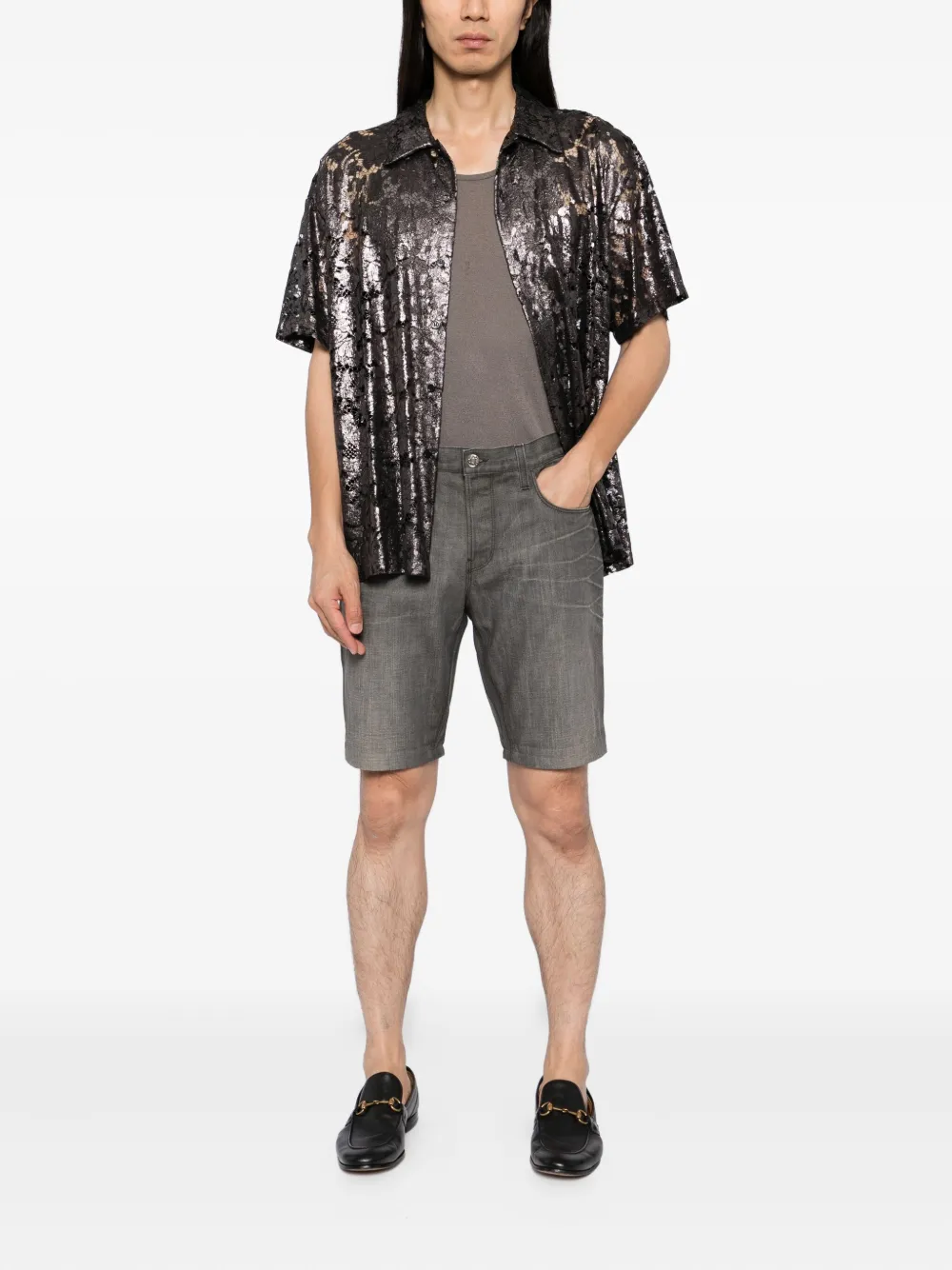 Gucci Denim shorts Grijs