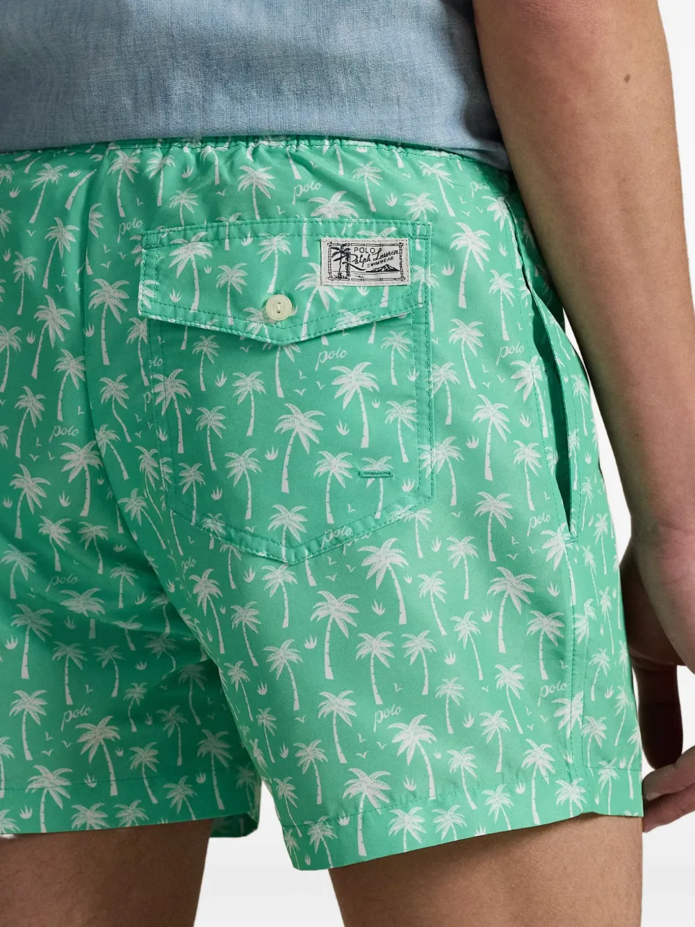 Polo Ralph Lauren Zwembroek met palmboomprint Groen