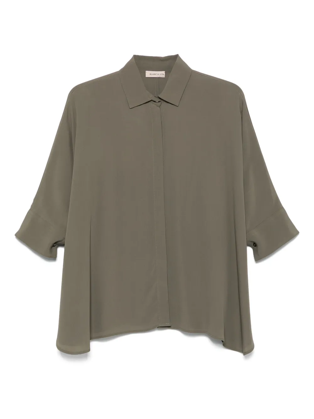 Blanca Vita Blouse met vleermuismouwen Groen