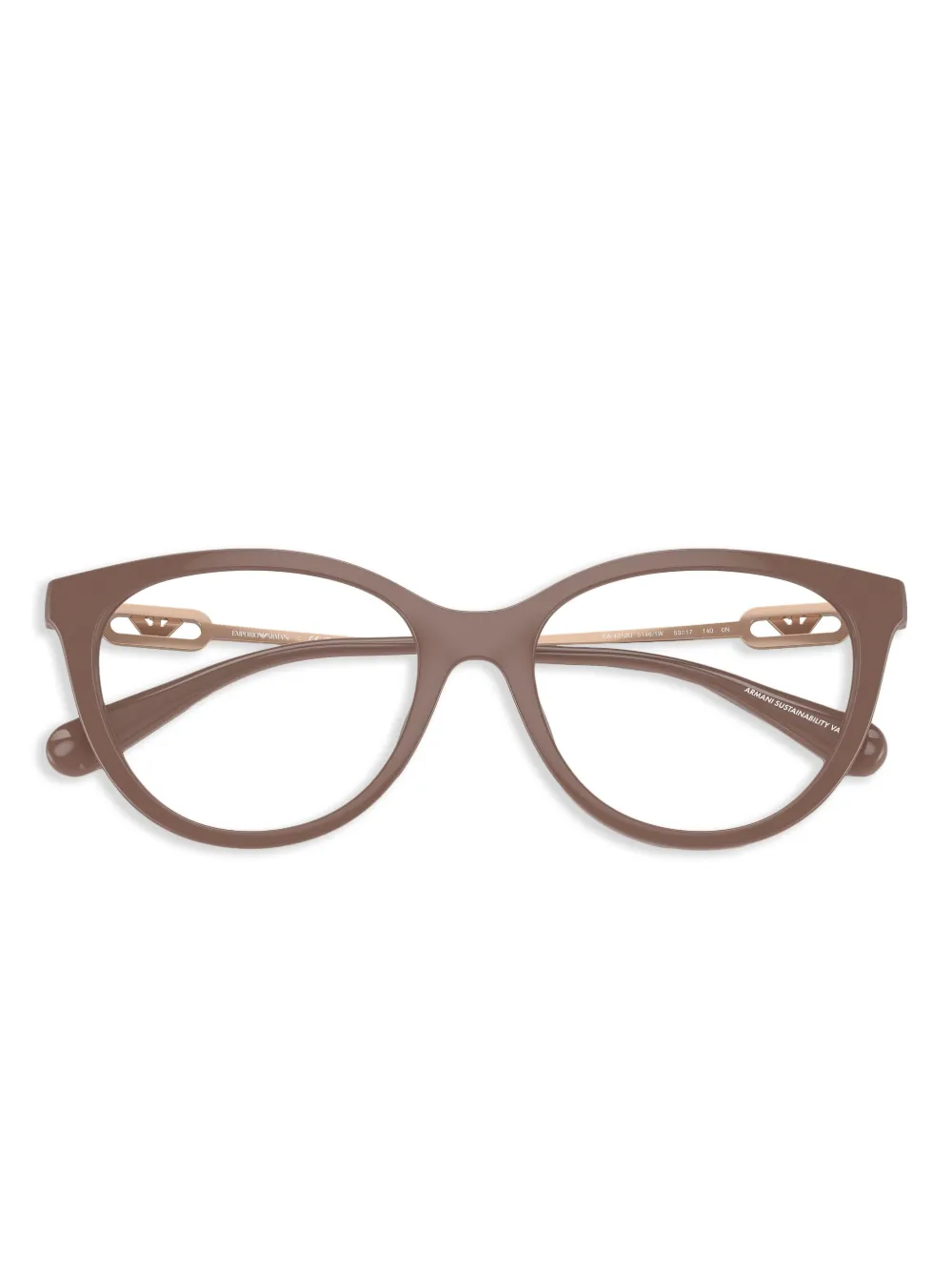 Emporio Armani Bril met cat-eye montuur Bruin
