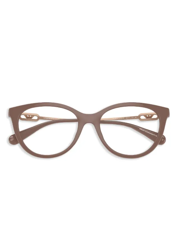 Emporio Armani cat-eye Glasses | Brown | FARFETCH ID display picture 3