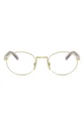 Prada Eyewear PRB55V oval-frame glasses - Purple