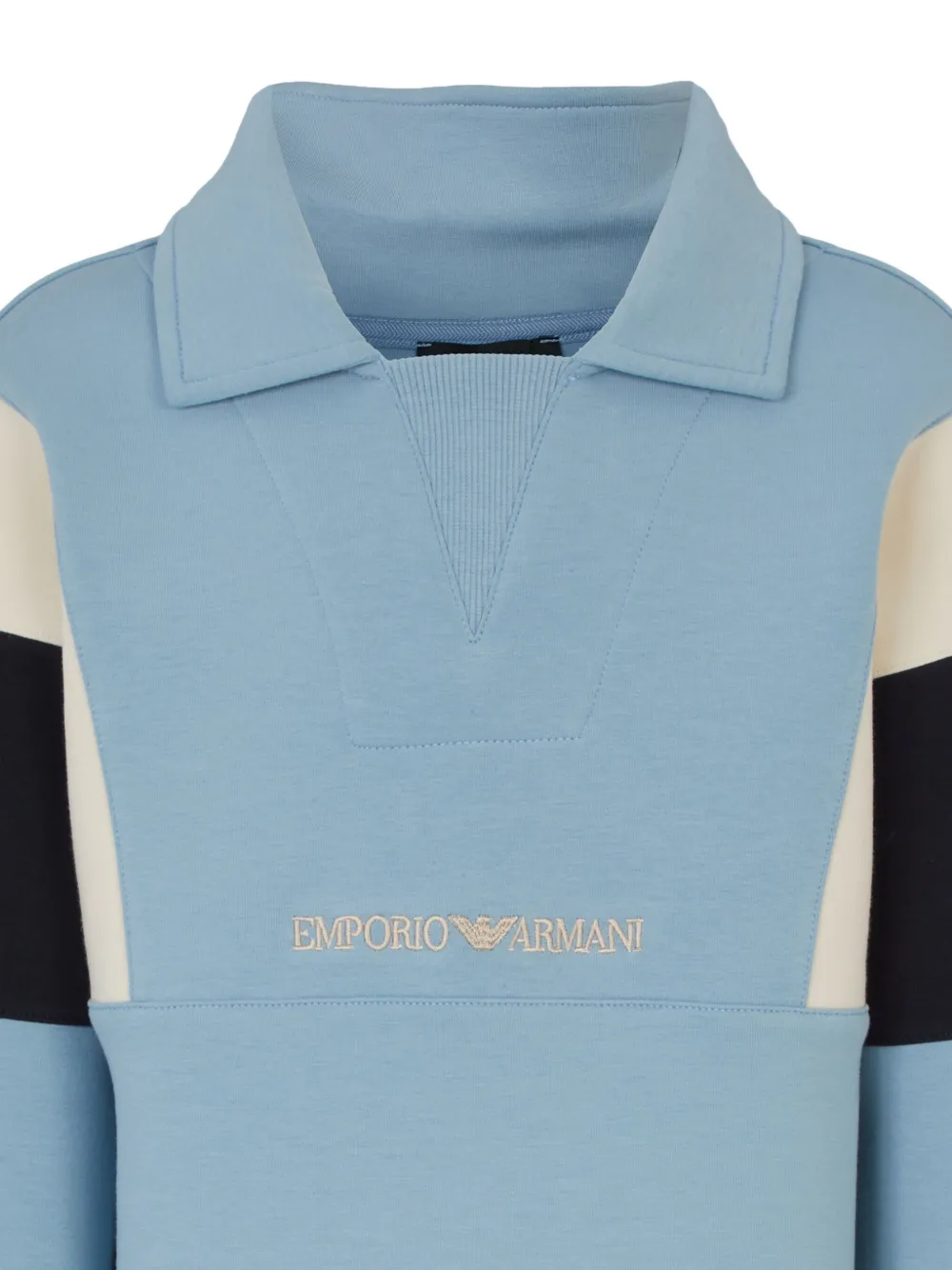 Emporio Armani Kids Poloshirt met geborduurd logo Blauw