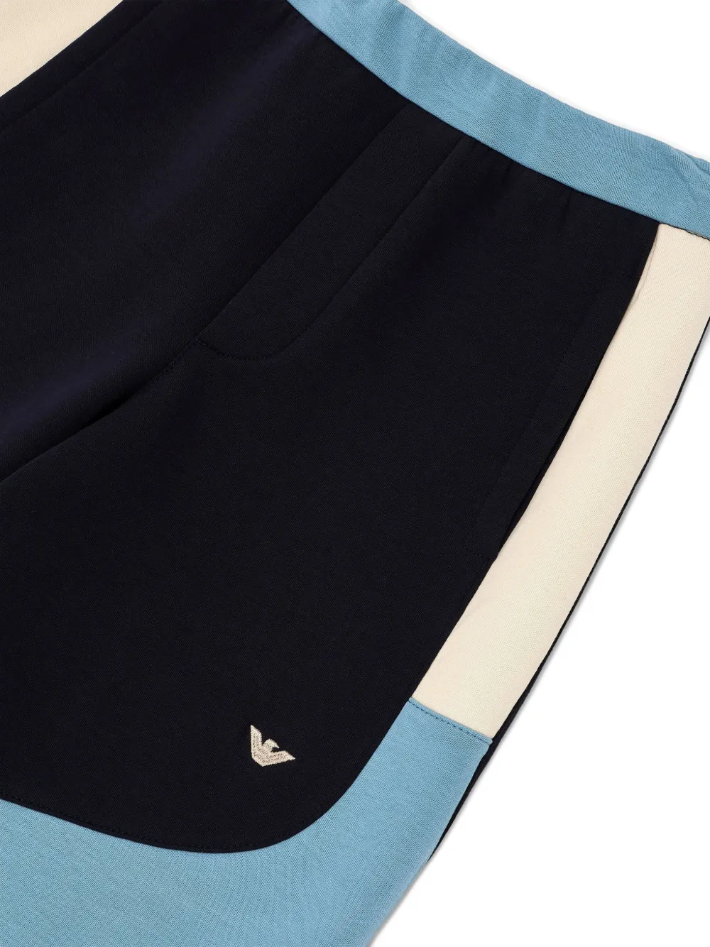 Emporio Armani Kids Trainingsbroek met logo Blauw