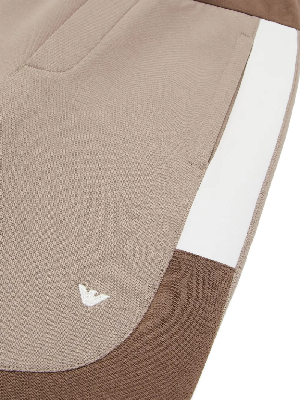 Emporio Armani Kids Trainingsbroek met logo Bruin