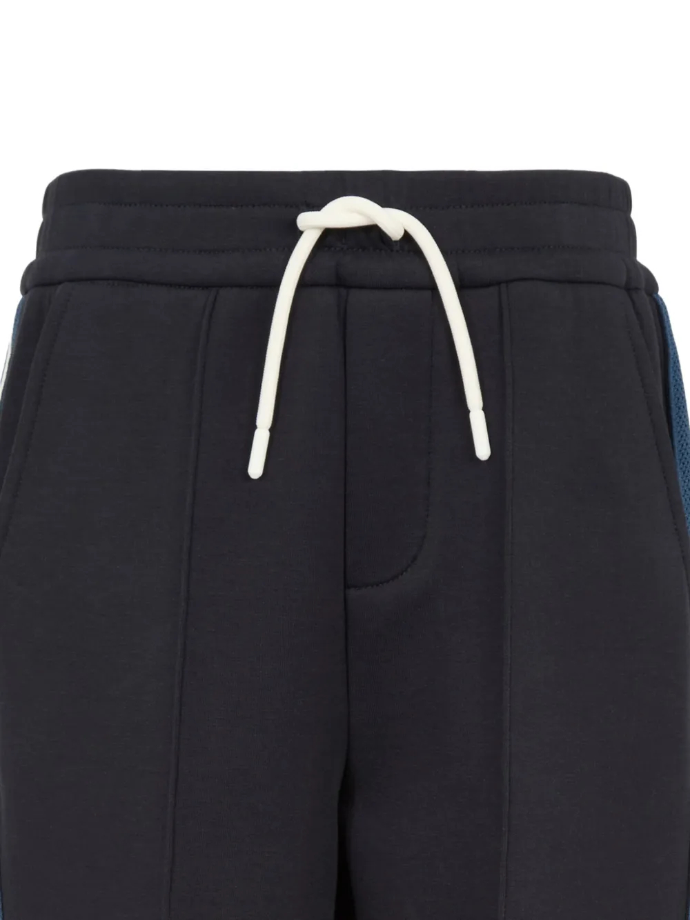 Emporio Armani Kids Gestreepte trainingsbroek Blauw